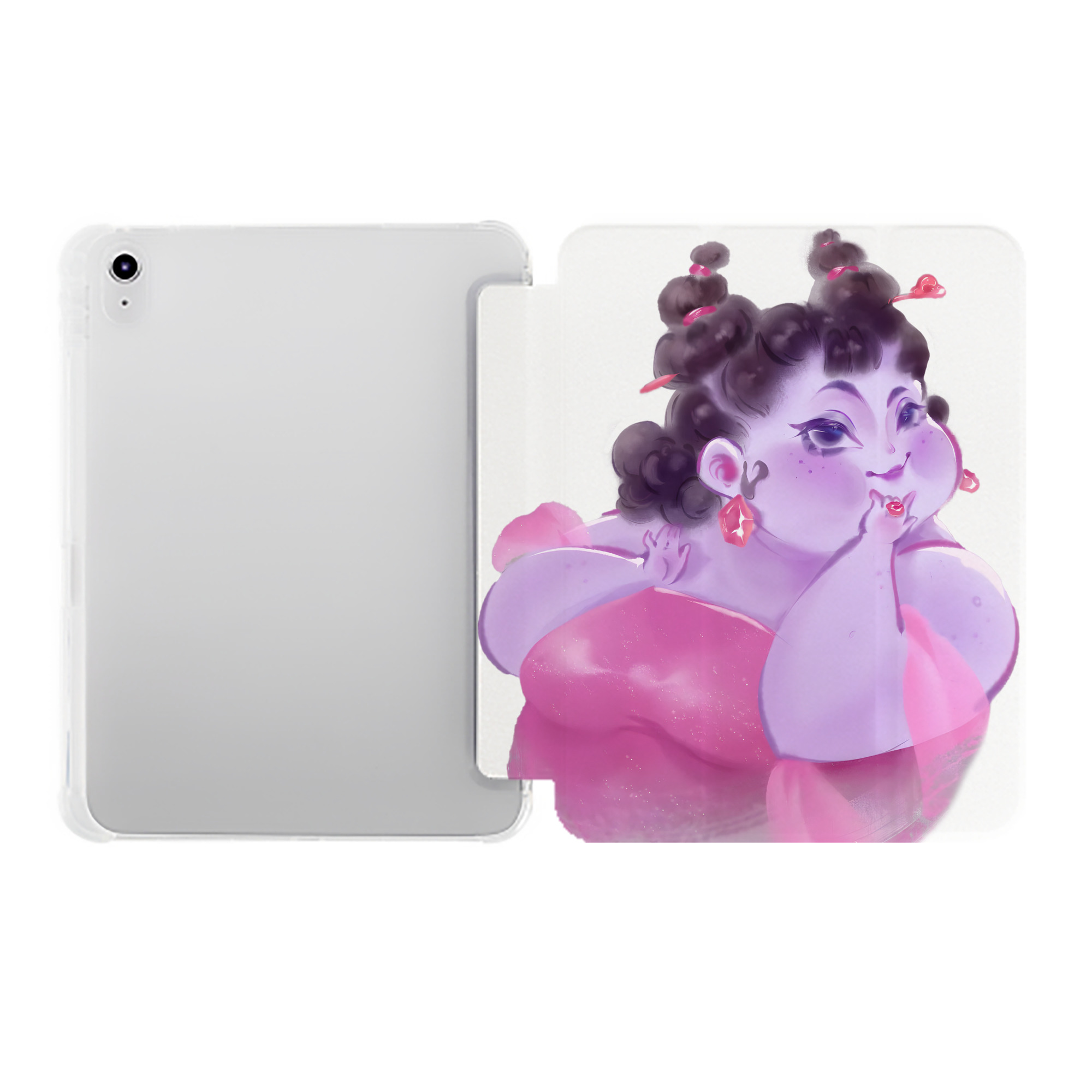 （画像用） Ne Zha 2 ナタ 魔童の大暴れ IPad ケース ペン収納付き 三つ折りスタンド PUレザー×シリコン 対応機種9.5/10.5/10.9インチ